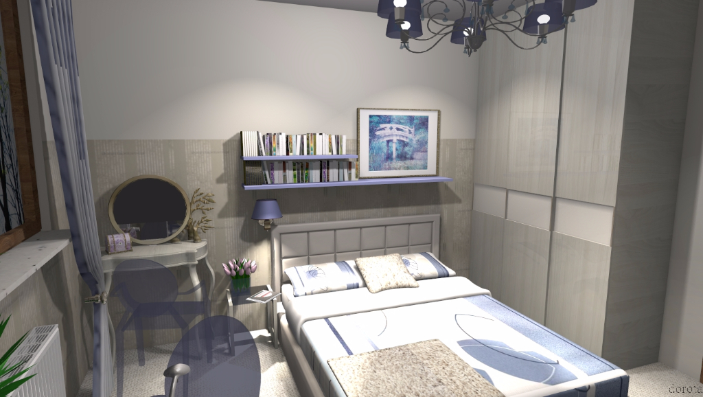 Błyszcząca sypialnia