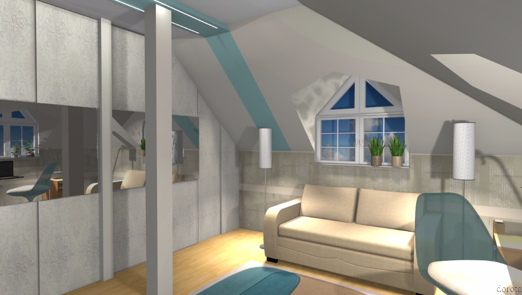 Pokój gościnny na poddaszu