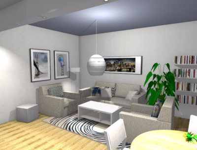 Salon w stylu skandynawskim