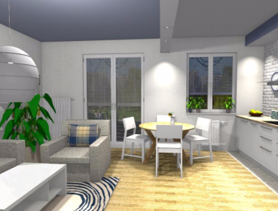 Salon w stylu skandynawskim