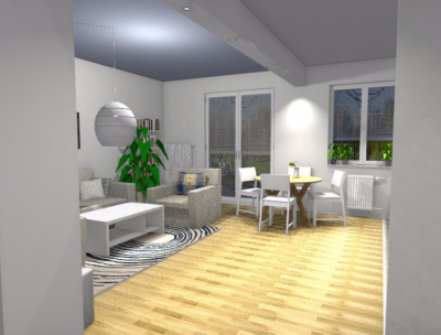 Salon w stylu skandynawskim