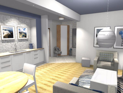 Salon w stylu skandynawskim