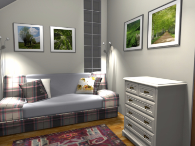 Sypialnia w kawalerce