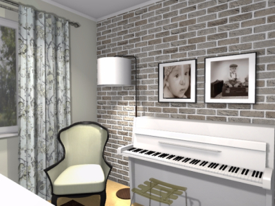 projekt eleganckiego gabinetu