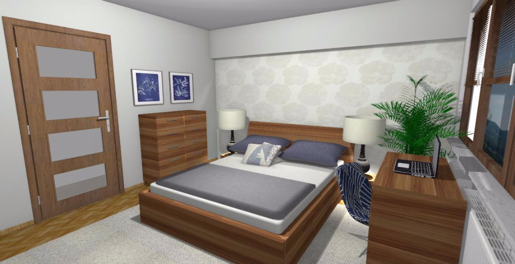 Projekt klasycznej sypialni