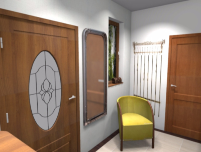 Przedpokój w stylu art deco 1 Przedpokój w stylu art deco