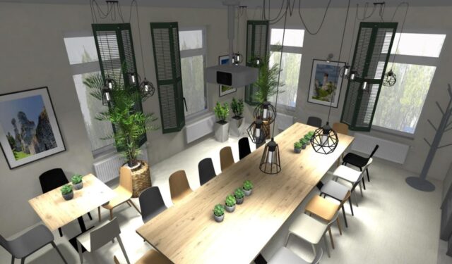 Sala konferencyjna w stylu eco Sala konferencyjna w stylu eco