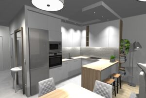 salon z aneksem kuchennym