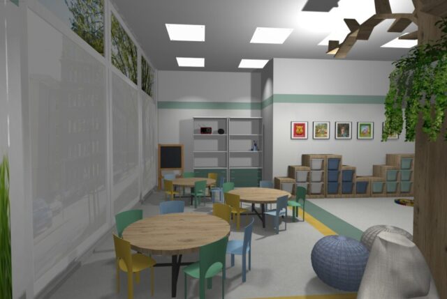 Sala starszych dzieci w żłobku Sala starszych dzieci w żłobku