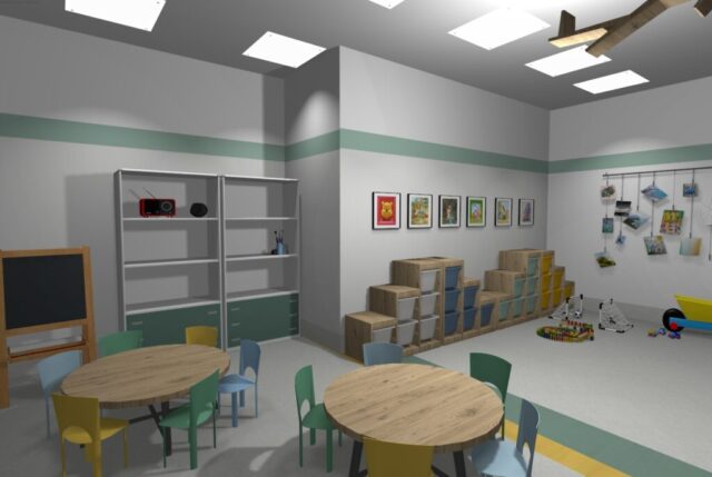 Sala starszych dzieci w żłobku Sala starszych dzieci w żłobku