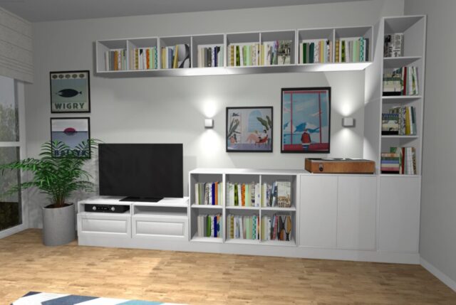 Salon z meblami IKEA kolekcja Eket Salon z meblami IKEA