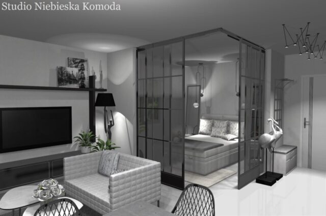 Sypialnia_w_salonie Sypialnia w salonie
