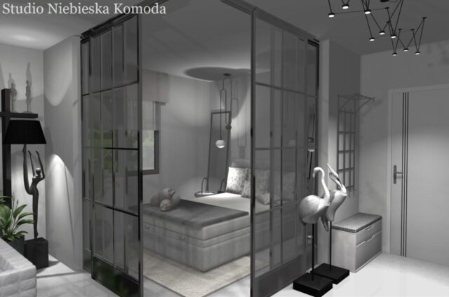 Sypialnia_w_salonie Sypialnia w salonie