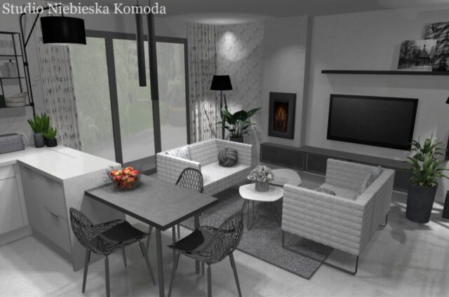 Sypialnia_w_salonie Sypialnia w salonie