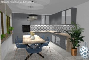 funkcjonalnie zorganizowana kuchnia