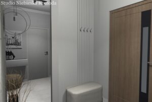 minimalistyczny przedpokój