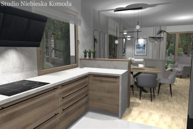 Kuchnia w fornirze