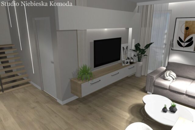 Nowoczesne lampy w kuchni i salonie
