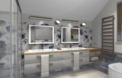 łazienka na poddaszu