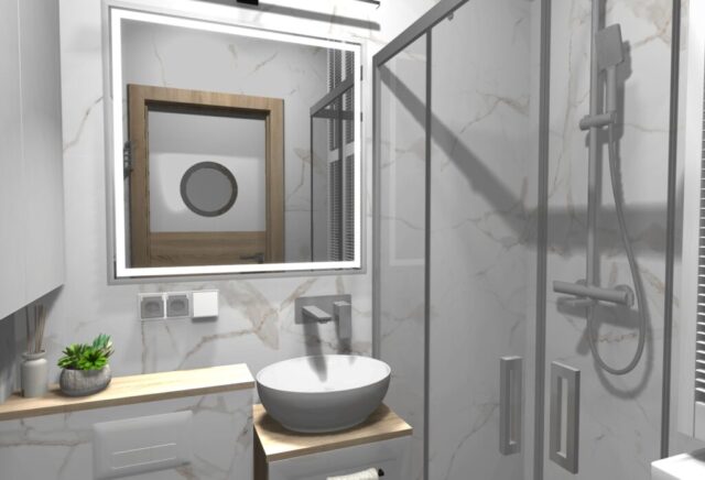Niski stelaż wc w łazience Niski stelaż wc w łazience