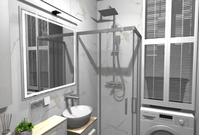 Niski stelaż wc w łazience Niski stelaż wc w łazience
