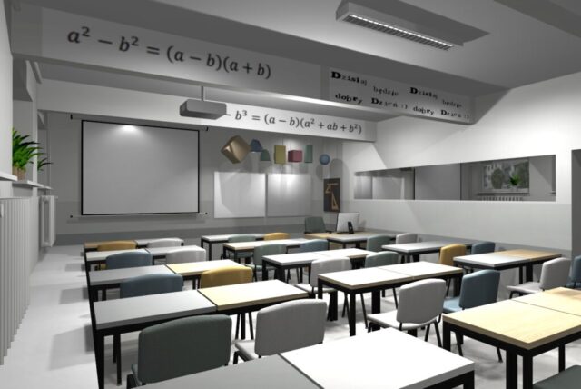 Sala lekcyjna sprzyjająca koncentracji Sala lekcyjna sprzyjająca koncentracji