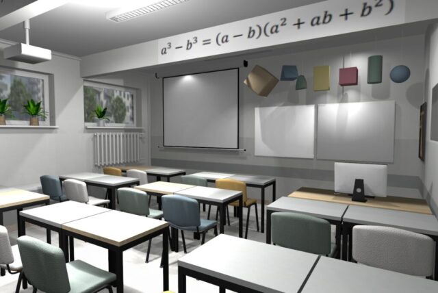 Sala lekcyjna sprzyjająca koncentracji Sala lekcyjna sprzyjająca koncentracji