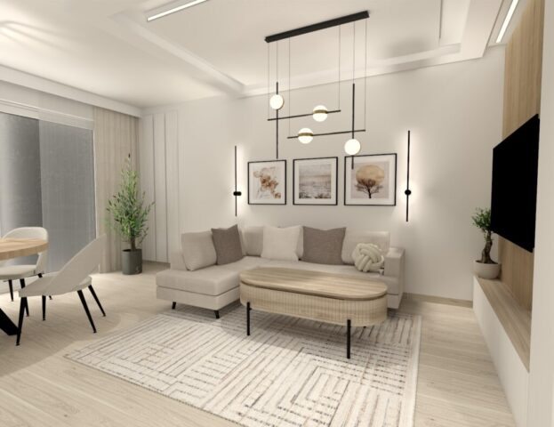 Panel winylowy w salonie Panel winylowy w salonie